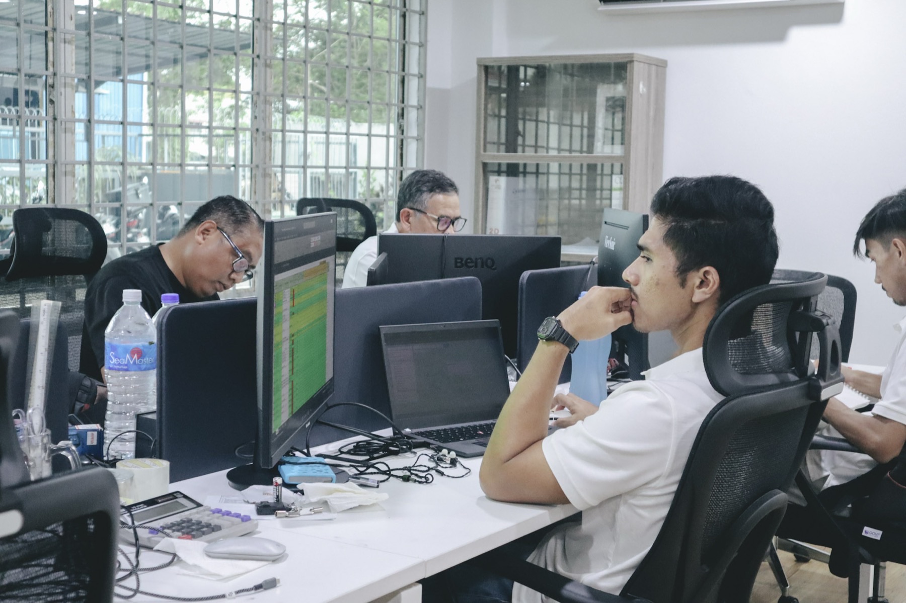 Dyna staff at work in the office